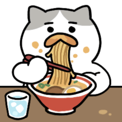 動く！ずっと食べてる　たべねこ