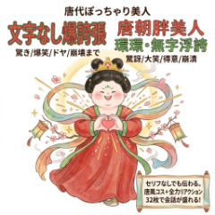 唐代ぽっちゃり美人・文字なし爆誇張