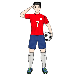 Brave footballer 002