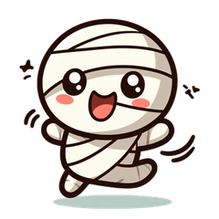 かわいくて面白いミイラのカートゥーンスタ