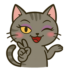 オシャレな化粧猫