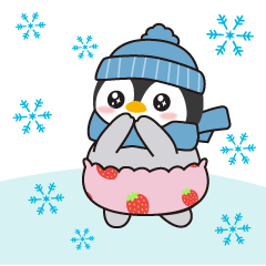 いちごぱんつのペンギンちゃん 冬ver.