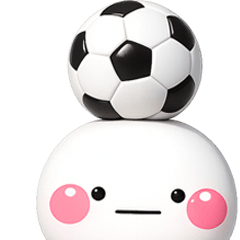 がんばれっ日本♡サッカーの応援スタンプ