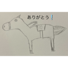 馬のスタンプ(手書き)