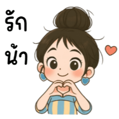 元気なお団子ヘアの女の子