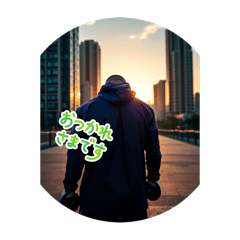 ボクシングスタイルのスタンプです。