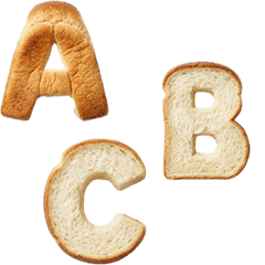 食パンアルファベット　大文字