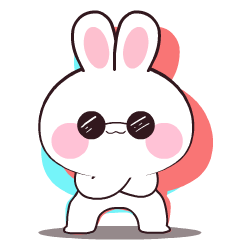 Kawaii Rabbit 2 : Animated Stickers