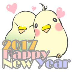 2017年 新年☆色鳥どりスタンプ☆
