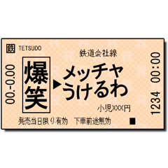 日本の鉄道の切符（小）関西
