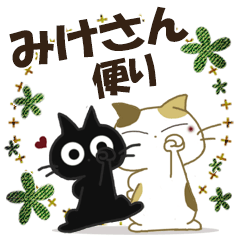 黒ねこ＆みけさん便り