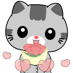 Cute Taby Cat : Pop-up stickers