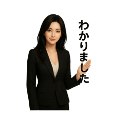 ビジネス用(ビジネスウーマン)スタンプ