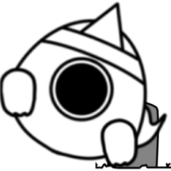 ふゆふゆ幽霊のスタンプ