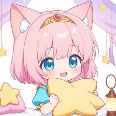 アラビアンナイトの猫の女の子スタンプ