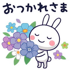 花と毎日♡ほぼ白うさぎ