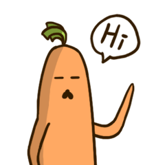Carrot & Daikon with mustache