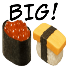 お寿司のBIGスタンプ
