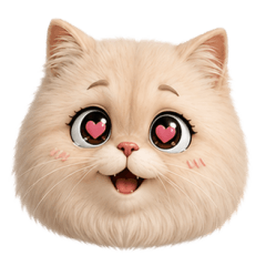 Cat Orange fat EMOJI! Tuatung 12