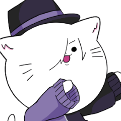 猫型Vtuberのスタンプ