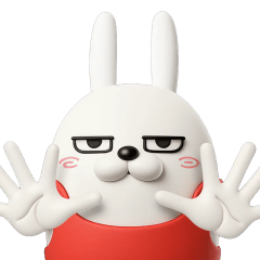 デカ動く3D擦れうさぎ