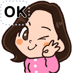 アキちゃん　メッセージスタンプ!