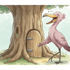 ハシビロコウたち＆くのいちルルの日常