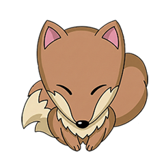 コン太スタンプ①:日常ことば編