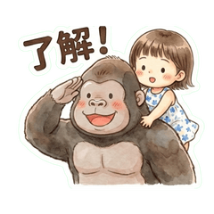 ももっちとゴリラ：ゆるくてシュールな日常