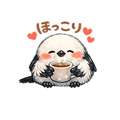 冬のふわふわエナガちゃん