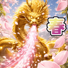 派手に飛び出す★金竜の春、桜舞う季節！