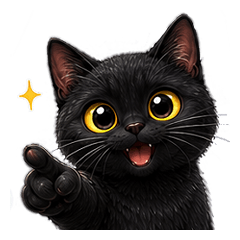 リアル黒猫の使えるスタンプ3