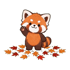 うごく！ごきげんレッサーパンダ 秋