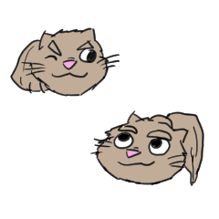 The Mischievous Kittens Sticker