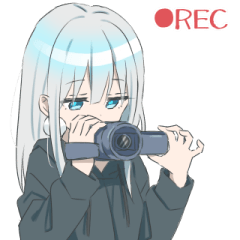 パーカーの女の子(銀髪)15