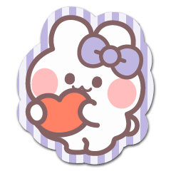 シール風うしゃぎ!!2紫色