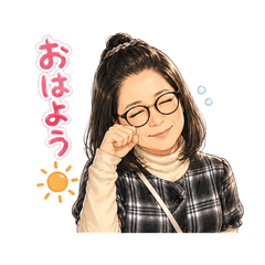 Glasses Lady Stickers