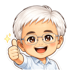 Cheerful Senior Everyday Stickers