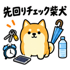 先回りチェック柴犬