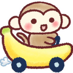 Cute Monkey Chat Stickers