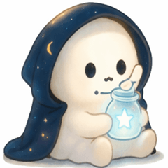 夜ふかし妖精のゆる癒しスタンプ