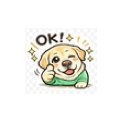 ピチピチ服の犬「シン」ゆるかわスタンプ