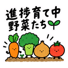 進捗育て中 野菜たち