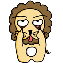 cute fat lion "leo mo"