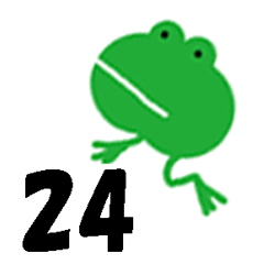 Green little frog 24