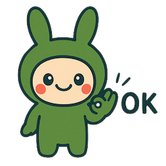 キンちゃん　みどりウサギの着ぐるみ ver2