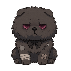 病み可愛チャウチャウの日常スタンプ