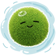 マリモのゆる日常：寝転んで、チル