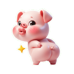 驚いてお尻が跳ねるビッグヒップなピンクの