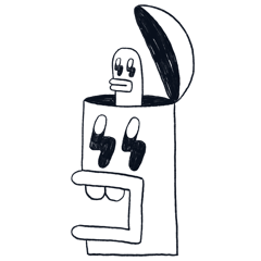 驚愕バードのスタンプ